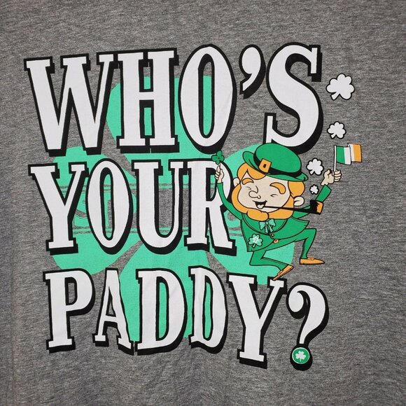 Cedar Wood State L Whos Your Paddy Short Sleeve St Patrick's Day Shirt - Picture 3 of 10